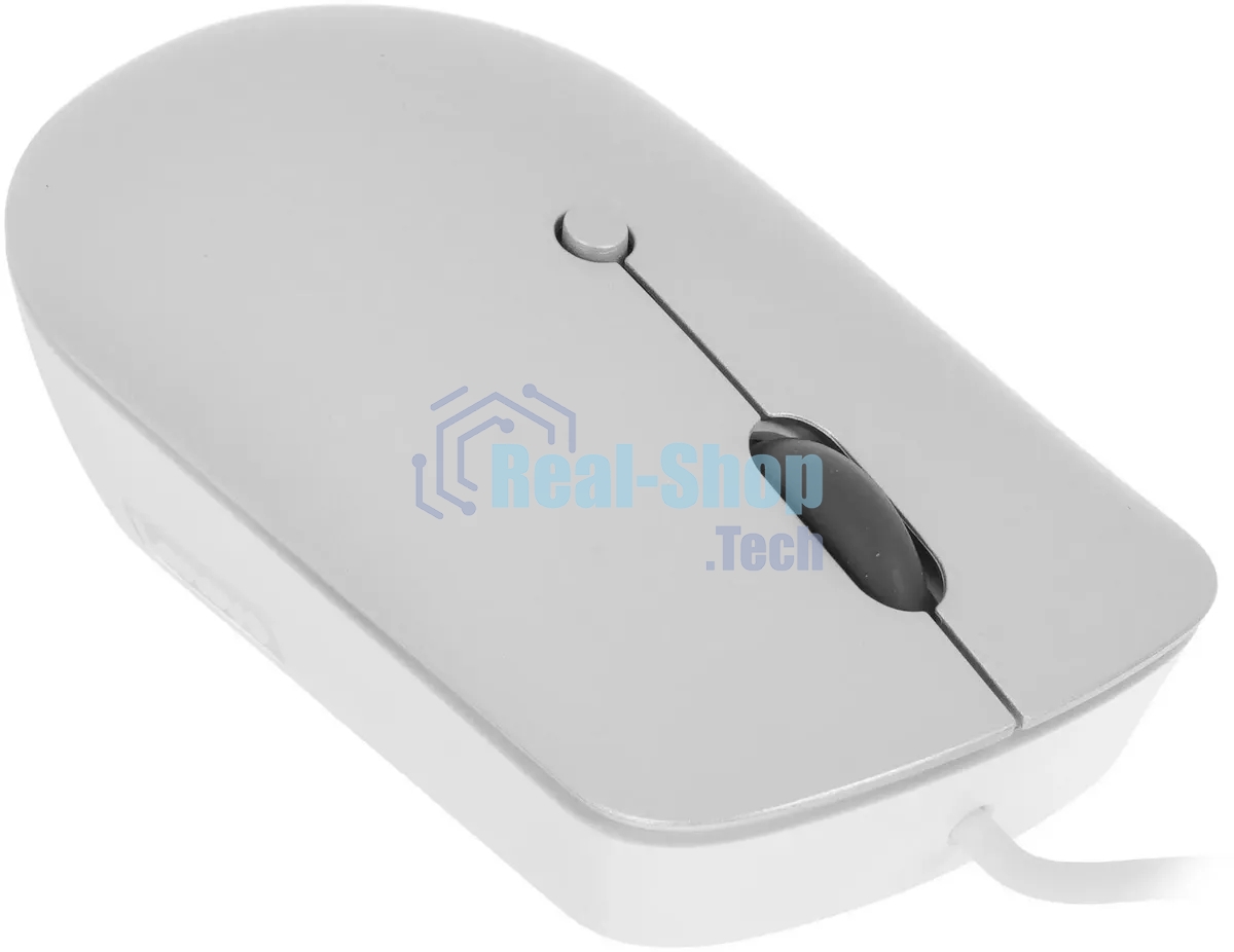 Мышь проводная Lenovo 540 светло-серый, 2400 dpi, USB-C, кнопки - 4