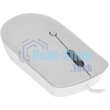 Мышь проводная Lenovo 540 светло-серый, 2400 dpi, USB-C, кнопки - 4