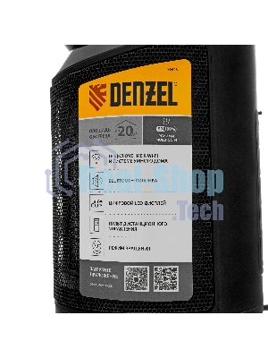 Тепловентилятор керамический Denzel DTFC-2000X, 1000/2000 Вт, 20 м2, 3 режима, пульт, Wi-Fi, термостат