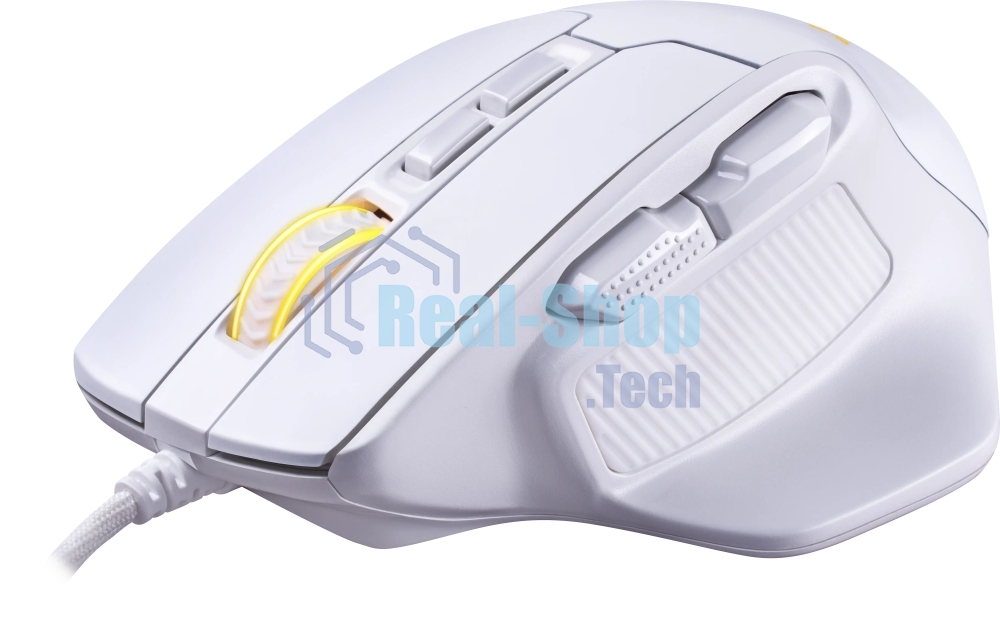 Мышь проводная REDRAGON Bullseye белый, 12400 dpi, USB, кнопки - 8