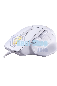 Мышь проводная REDRAGON Bullseye белый, 12400 dpi, USB, кнопки - 8