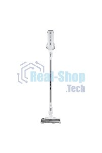 Пылесос вертикальный/ручной Polaris PVCS-5000 белый, питание от аккумулятора, 100 Вт, уборка сухая, пылесборник 0.5 л, время работы от АКБ max 40 мин