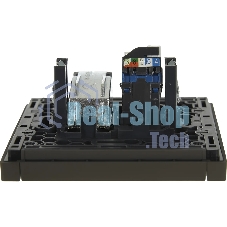 Розетка двойная TV+RJ45 кат.6 IEK FORTE&PIANO FP337 серый