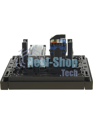 Розетка двойная TV+RJ45 кат.6 IEK FORTE&PIANO FP337 серый