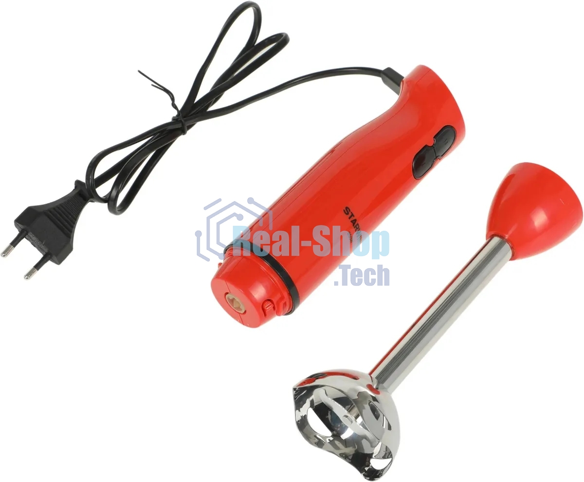 Блендер погружной Starwind SBP2201 850Вт красный/черный