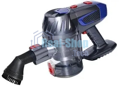 Пылесос вертикальный BQ-VC1002H серый/золотистый, питание от от аккумулятора, 45 Вт, уборка сухая, пылесборник 0.7 л, работа от АКБ max 35 мин.