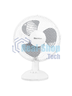 Вентилятор Blackton Bt F1121 белый/серый, настольный, 30 Вт, 2 скорости, 27 см