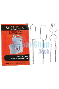 Миксер стационарный Centek CT-1119 белый/зеленый, 350 Вт