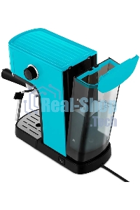 Кофеварка рожковая Kitfort КТ-7461 бирюзовый/черный, исп. кофе - молотый, 1.2 л, 1350 Вт, 20 бар