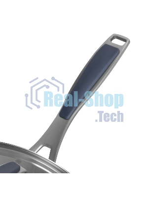 Ковш Maunfeld Madison MF18MS01SP из нержавеющей стали со стеклянной крышкой, 16см, 1,8л.