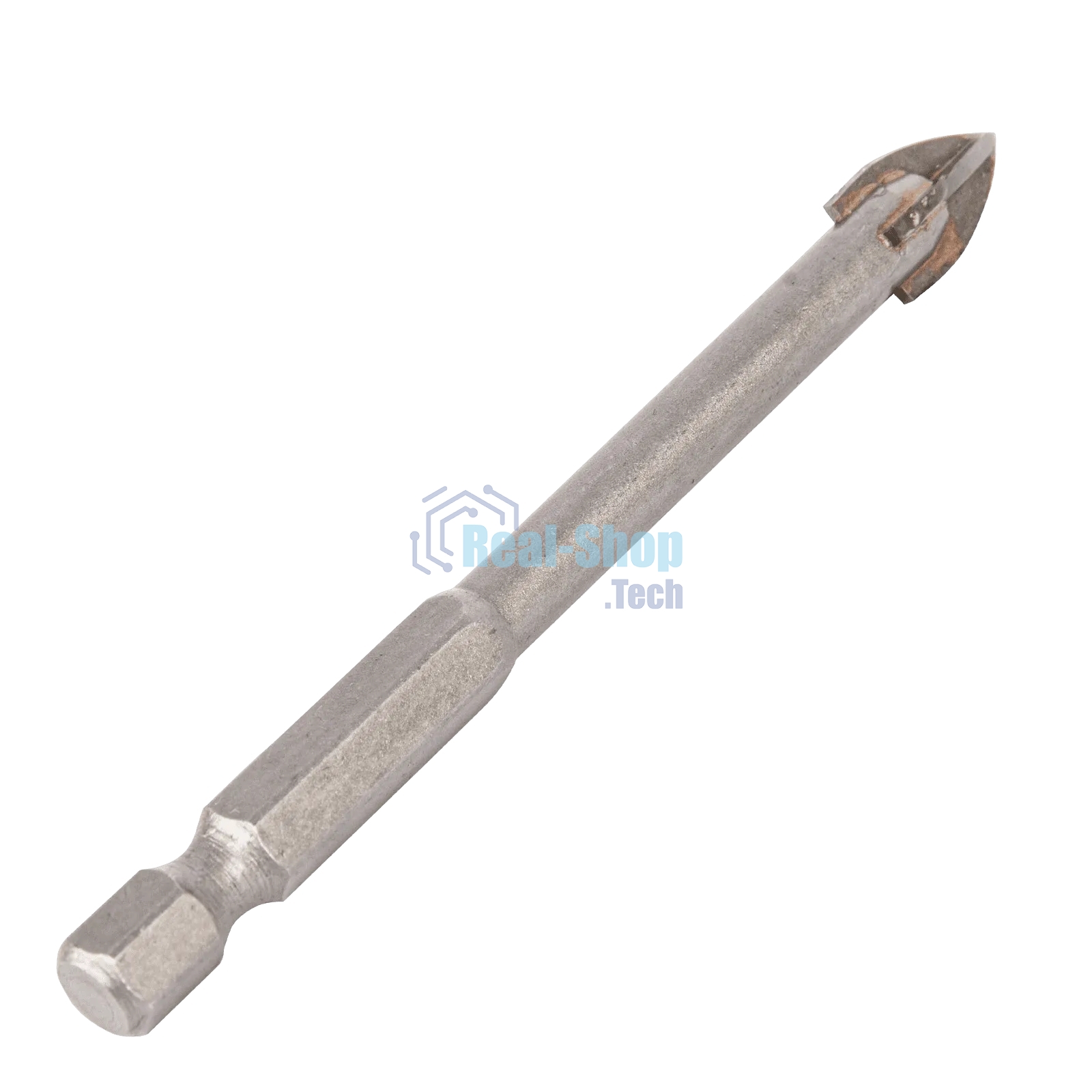 Сверло по керамической плитке Denzel 8 мм, крестовая пластина, 6-гр. хвостовик