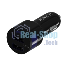 Автомобильное зарядное устройство Maxvi CCM-212 Plus T черный 2.1A