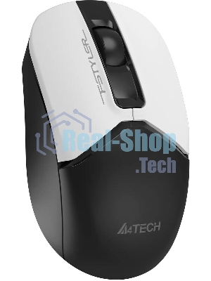 Мышь беспроводная A4Tech Fstyler FG12 белый/черный, 1200 dpi, радиоканал, USB, кнопки - 3