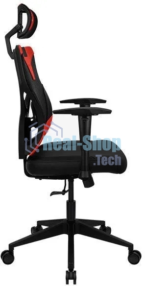 Кресло Aerocool GUARDIAN Champion красный, сетка, 150 кг, подголовник, регулируемые подлокотники, механизм качания, поясничная подушка