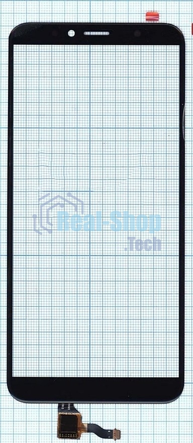 Сенсорное стекло (тачскрин) для Huawei Honor 7A Pro Y6 2018, черное