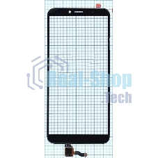 Сенсорное стекло (тачскрин) для Huawei Honor 7A Pro Y6 2018, черное