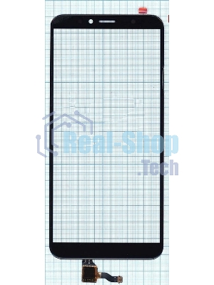 Сенсорное стекло (тачскрин) для Huawei Honor 7A Pro Y6 2018, черное