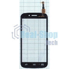 Сенсорное стекло (тачскрин) для Micromax A210 Canvas 4, черное