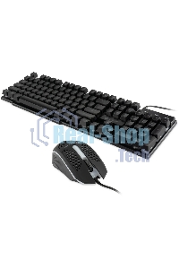 Комплект клавиатура + мышь Оклик GMNG 400GMK клав:черный мышь:черный USB