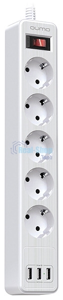 Сетевой фильтр QUMO Power Bar 5SP4U (P-0005), белый