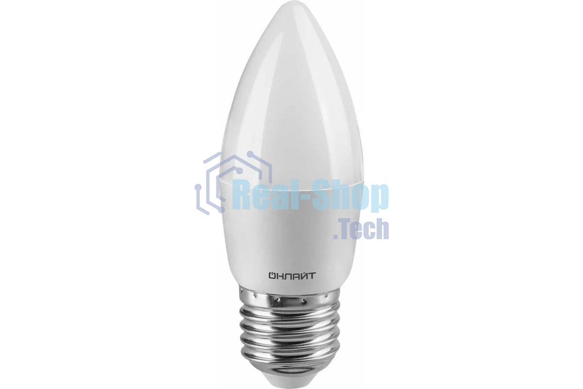 Лампа светодиодная ОНЛАЙТ 71635 OLL-C37-8-230-4K-E27-FR