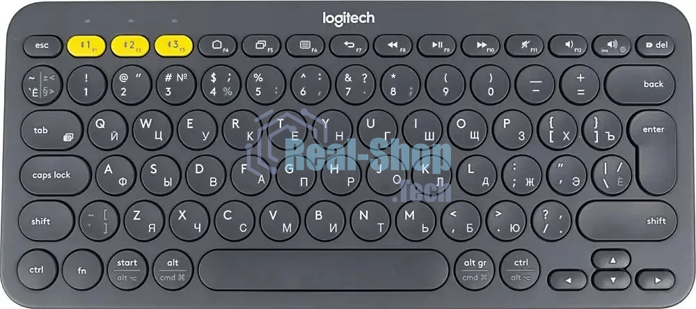 Клавиатура беспроводная Logitech K380, Bluetooth, темно-серый