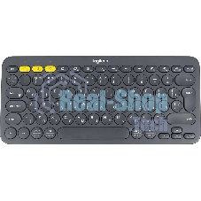 Клавиатура беспроводная Logitech K380, Bluetooth, темно-серый