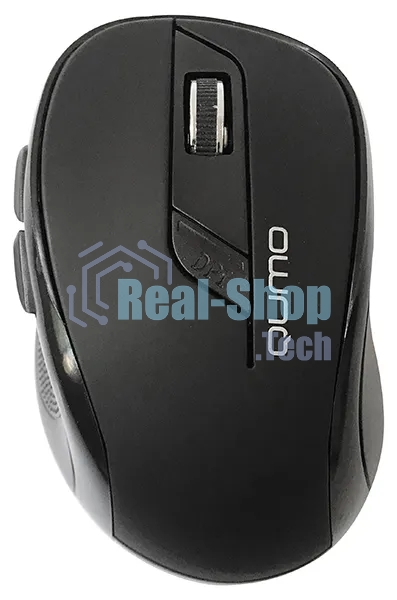 Мышь беспроводная Qumo Office Line Black M78 черный, 1600 dpi, радиоканал, USB, кнопки - 6