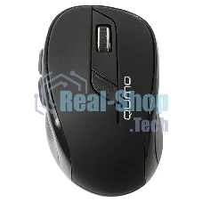 Мышь беспроводная Qumo Office Line Black M78 черный, 1600 dpi, радиоканал, USB, кнопки - 6