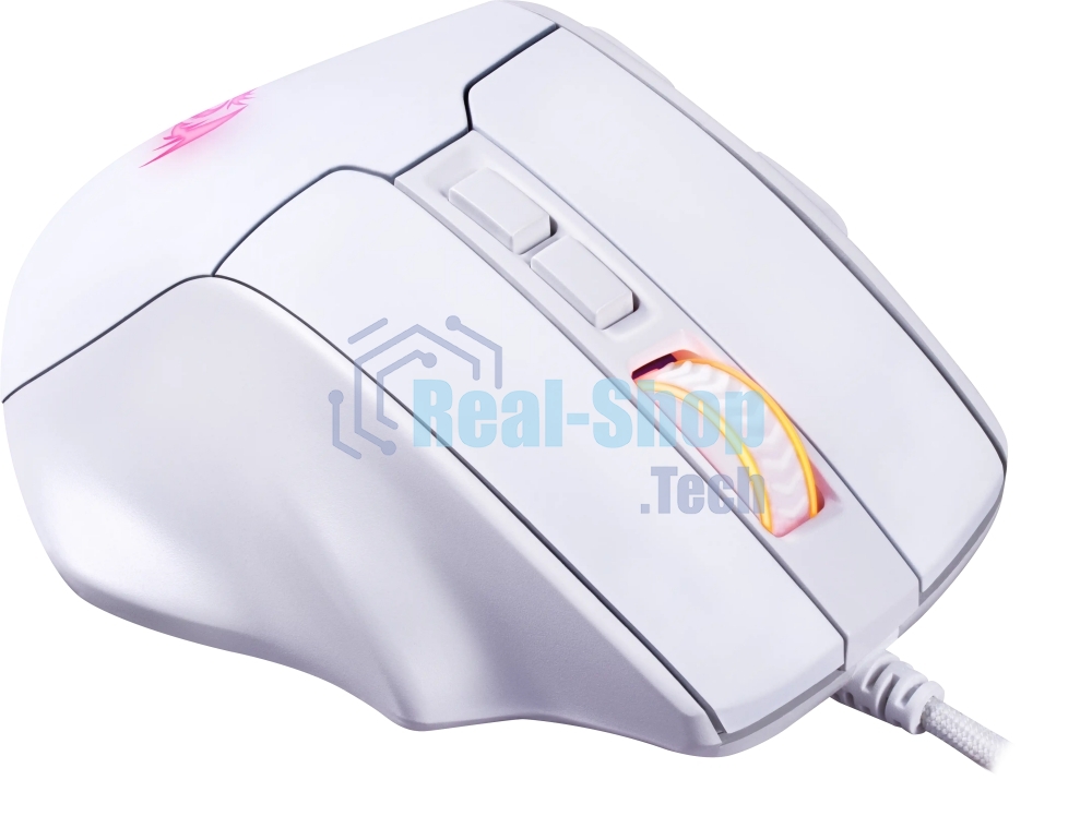 Мышь проводная REDRAGON Bullseye белый, 12400 dpi, USB, кнопки - 8