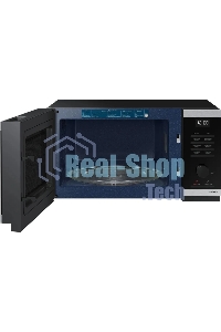 Микроволновая печь Samsung MS23DG4504ATBW нержавеющая сталь/черный, 23 л, 800 Вт, переключатели - сенсор/поворотный механизм