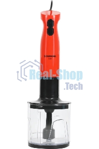 Блендер погружной Starwind SBP2201 850Вт красный/черный