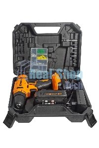 Дрель-шуруповерт аккумуляторная Вихрь ДА-К20/2Н с набором оснастки 65 предм.