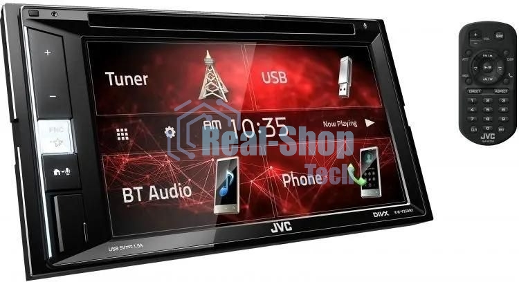 Автомагнитола JVC KW-V250BTM, 2 DIN, 6.2