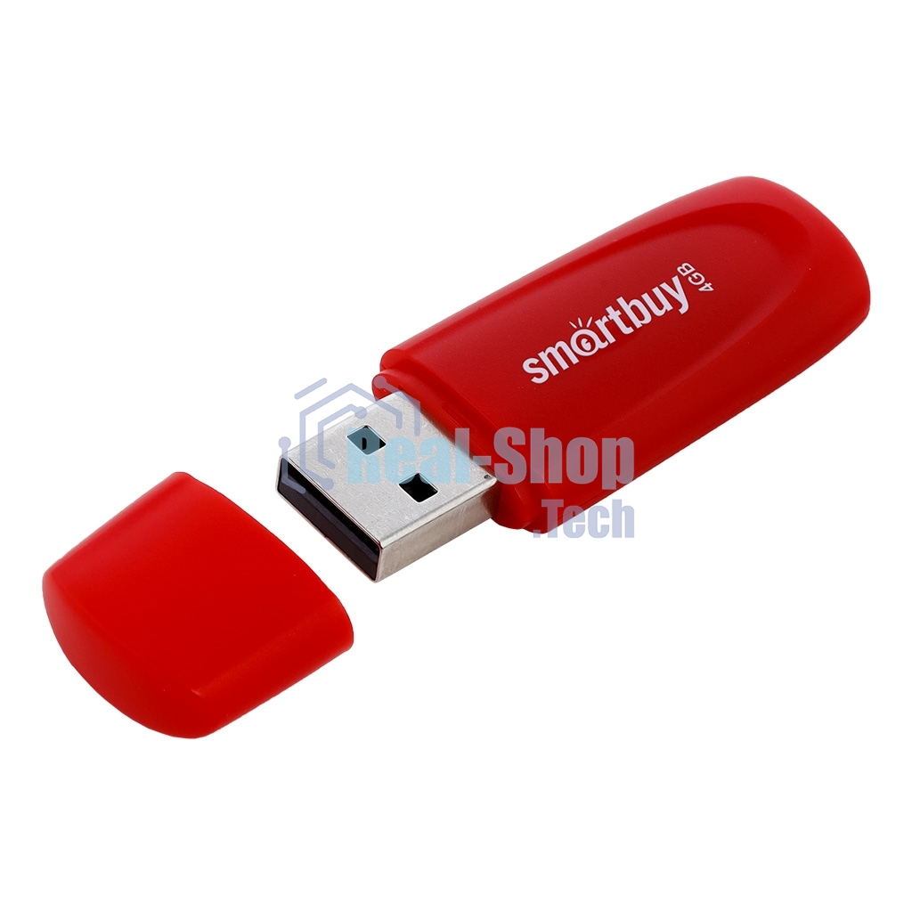 Флешка USB R/W SmartBuy R/W Scout Red (SB004Gb2SCR), 4Gb, USB 2.0, R/W 10/7, красный