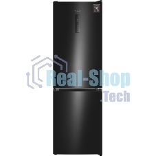 Холодильник Weissgauff WRK 185 Total NoFrost Inverter черный двухкамерный 205/86л морозилка снизу