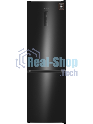 Холодильник Weissgauff WRK 185 Total NoFrost Inverter черный двухкамерный 205/86л морозилка снизу