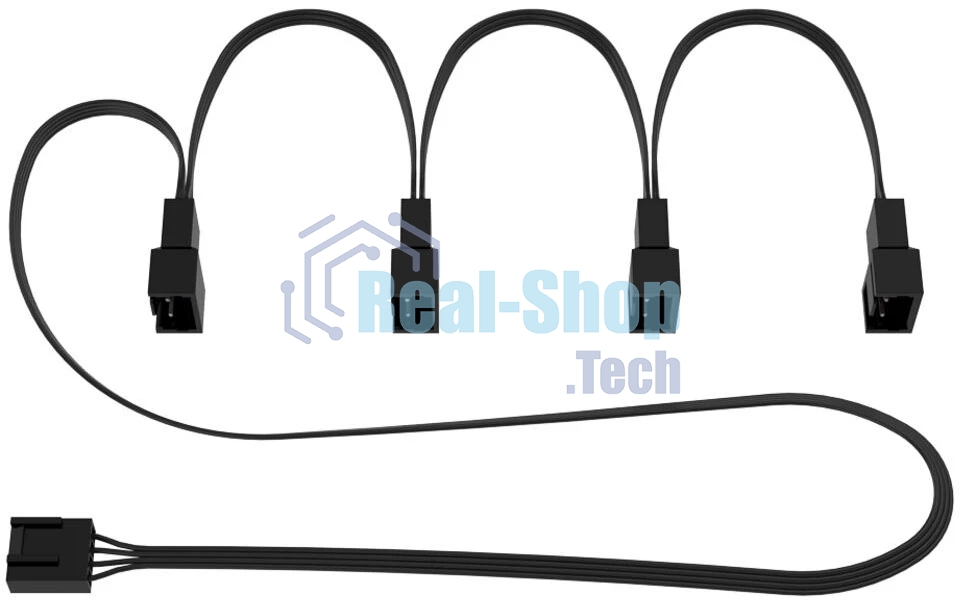 Кабель Arctic Cooling ARCTIC 4-Pin Fan Splitter Cable (Разветвитель для корпусных вентиляторов) to 4-x PWM Fan (701655) OEM