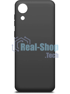 Чехол (клип-кейс) BoraSCO Silicone Case для Samsung Galaxy A03 Core черный (матовый)