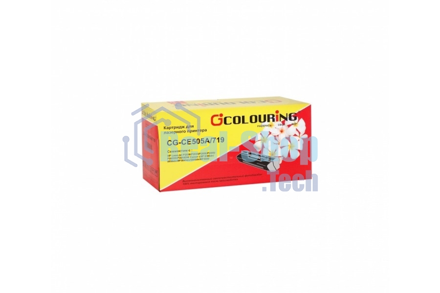Картридж лазерный Colouring CG CE505A/CF280A/719 черный (2300 стр.) для HP LJ P2030/P2035/P2050/P2055/P2055D/P2055DN/Canon LBP 6300dn/6650dn/MF5840dn/5880dn/MF5940
