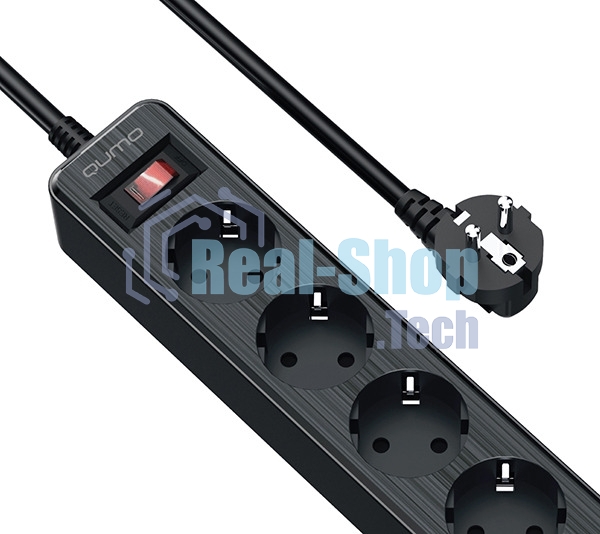 Сетевой фильтр QUMO Power Bar 5SP4U (P-0005), черный