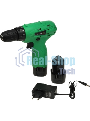 Дрель-шуруповерт аккумуляторная Zitrek Green 12-Li 063-4072, Аккумуляторная, 12В, 2 АКБ, Кейс