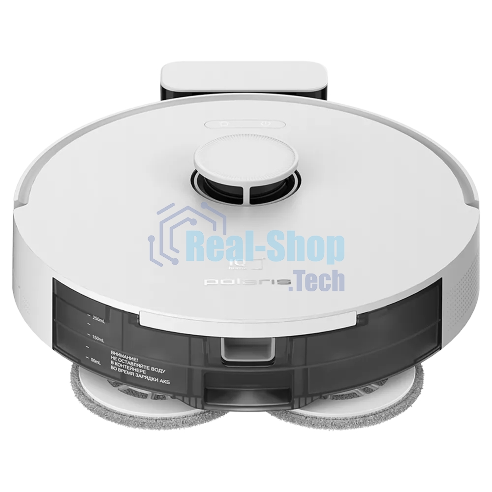 Робот-пылесос Polaris IQ Home PVCR 4750 белый, 5000 мAч Li-ion, уборка сухая/влажная, пылесборник контейнер 0,22 л