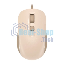 Мышь проводная A4Tech Fstyler FM26 бежевый/коричневый оптическая (2000dpi) USB для ноутбука (4but)