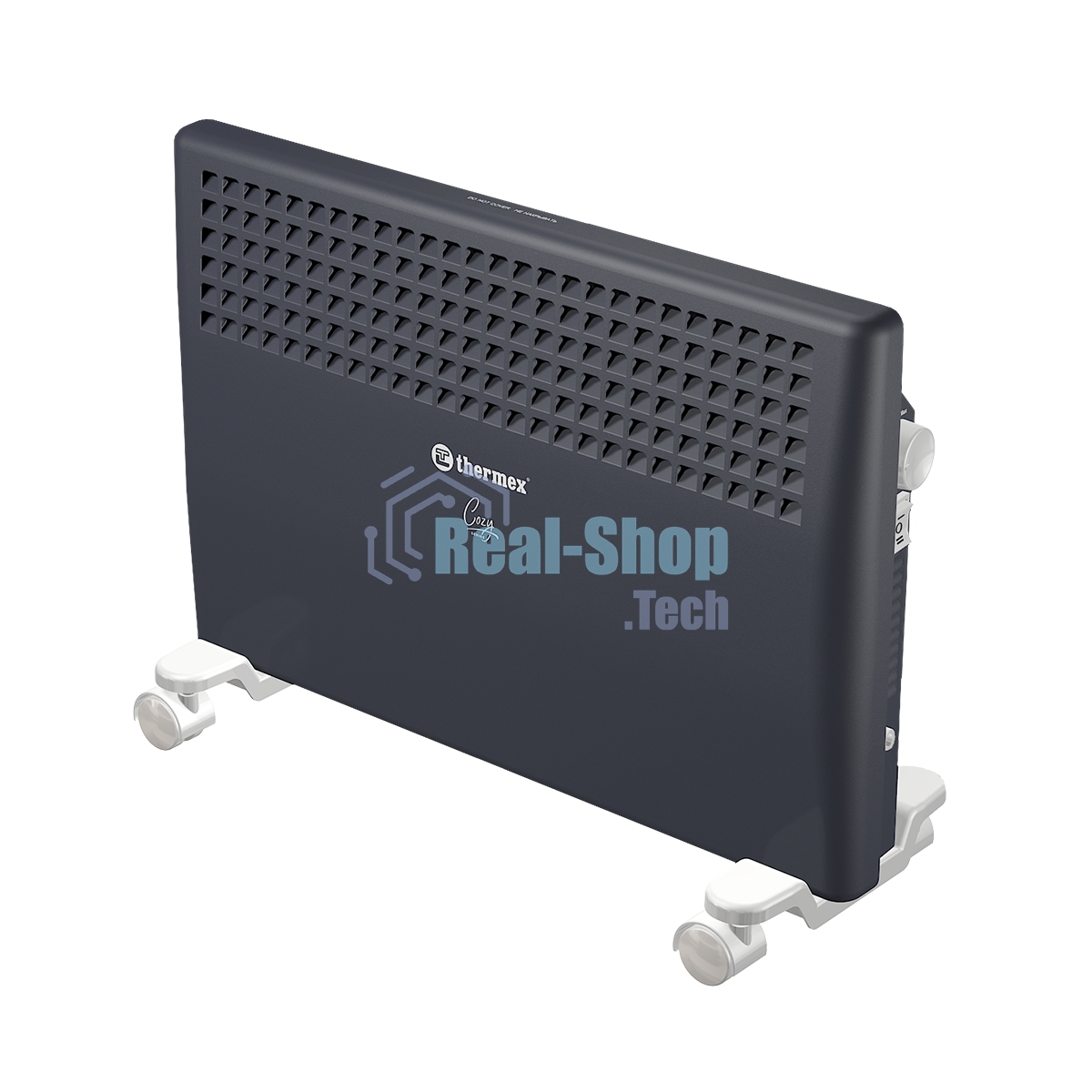 Конвектор Thermex Cozy 2 черный, 2000 Вт, 25 м2, термостат