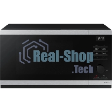 Микроволновая печь Samsung MS23DG4504ATBW нержавеющая сталь/черный, 23 л, 800 Вт, переключатели - сенсор/поворотный механизм