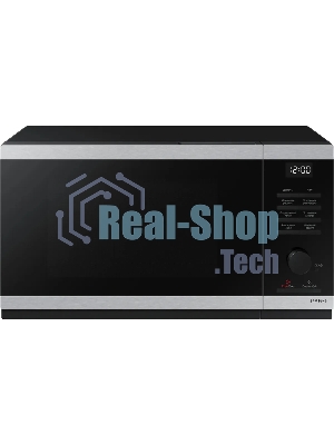 Микроволновая печь Samsung MS23DG4504ATBW нержавеющая сталь/черный, 23 л, 800 Вт, переключатели - сенсор/поворотный механизм