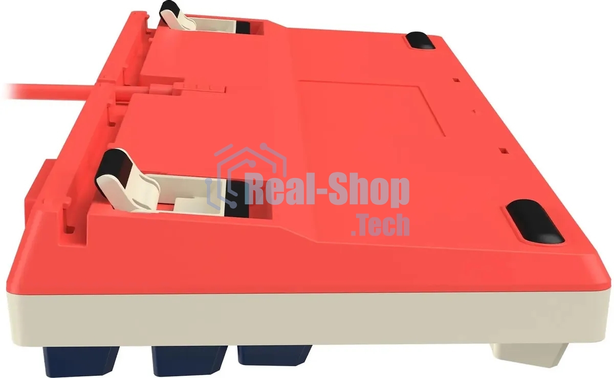 Клавиатура проводная A4Tech Bloody AT87 Proxy Boom USB бежевый/красный