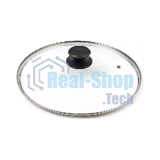 Крышка LARA LR01-100 30 см, стеклянная, универсальная, стильная ручка