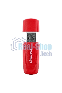 Флешка USB R/W SmartBuy R/W Scout Red (SB004Gb2SCR), 4Gb, USB 2.0, R/W 10/7, красный